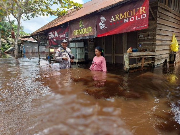 Banjir Melanda 9 Desa di Kotim, Ketinggian Air Mencapai 1 Meter Lebih