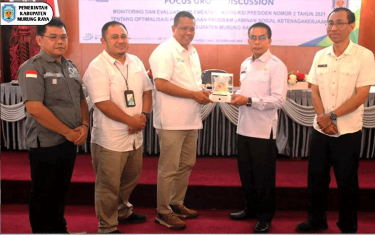 Pj Bupati Murung Raya Sebut Perlu Bersinergi agar Program BPJS Ketenagakerjaan Berjalan dengan Baik