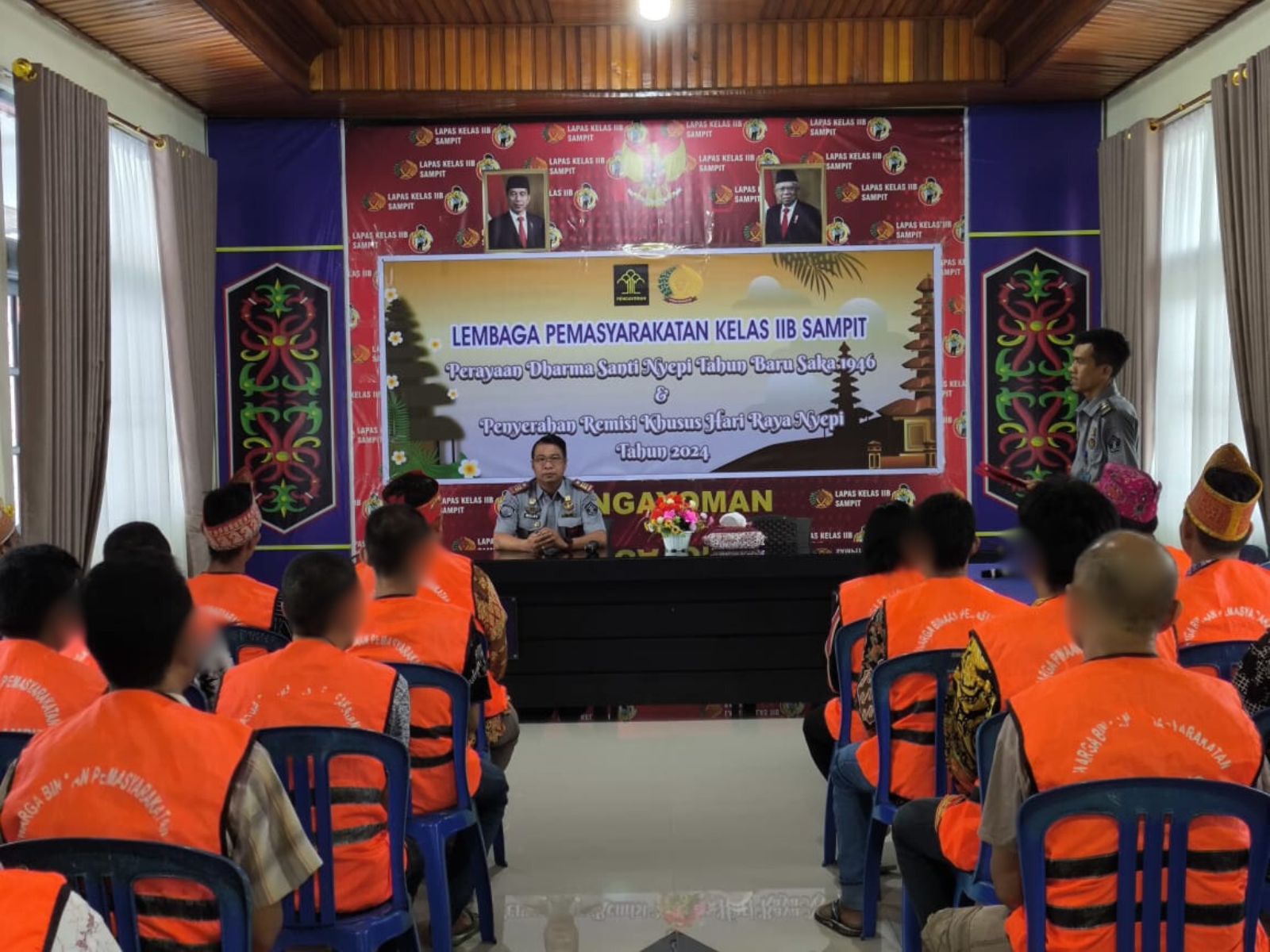 Puluhan WBP Klas IIB Sampit Terima Remisi Khusus Hari Raya Nyepi