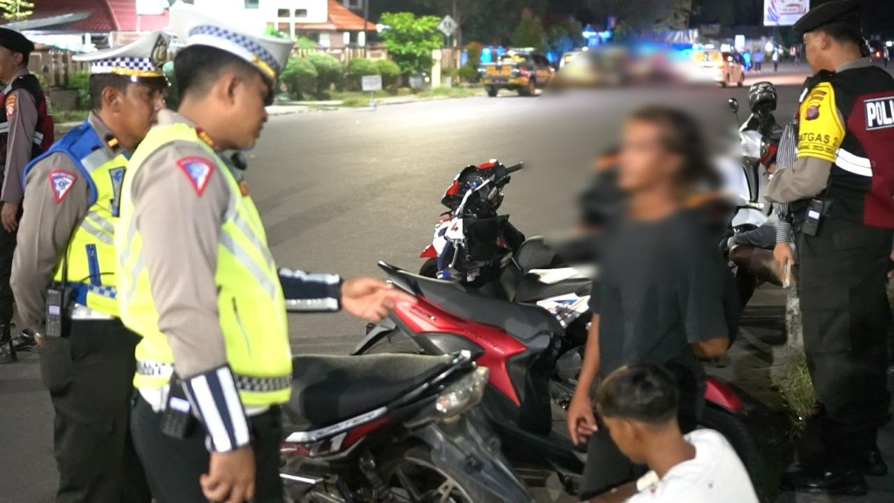 Antisipasi Balap Liar, Blue Light Patrol Ditingkatkan, Puluhan Motor Tidak Standar Diamankan
