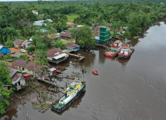 BPBD Kotim melaakukan pencarian orang tenggelam diduga ODGJ di Desa Lubuk Bunter, Kecamatan Cempaga, Minggu 10 Maret 2024