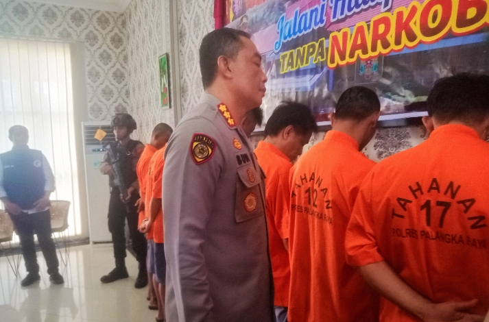 Polresta Palangka Raya Ringkus 10 Pengedar, Sita Sabu 2 Ons Lebih