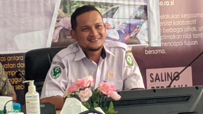 Kepala Bidang Pelayanan Kesehatan Dinas Kesehatan Kotim Siddik Nurahman, saat menghadiri kegiatan di BPJS Kesehatan, Rabu, 20 Maret 2024.