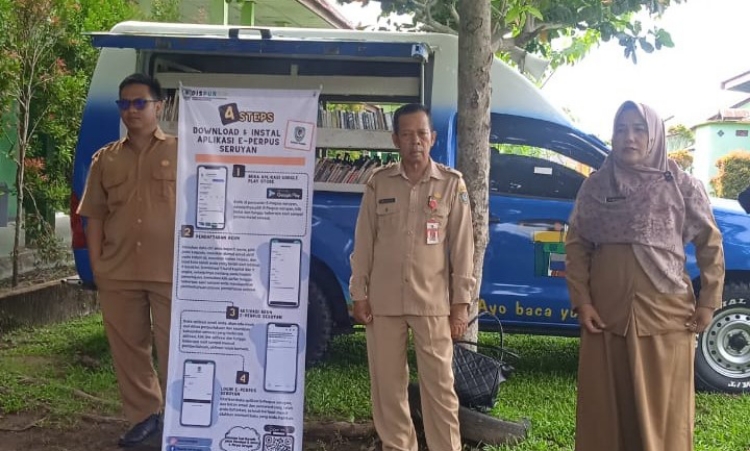 Dispursip Seruyan Sosialisasikan  Layanan e-Perpus