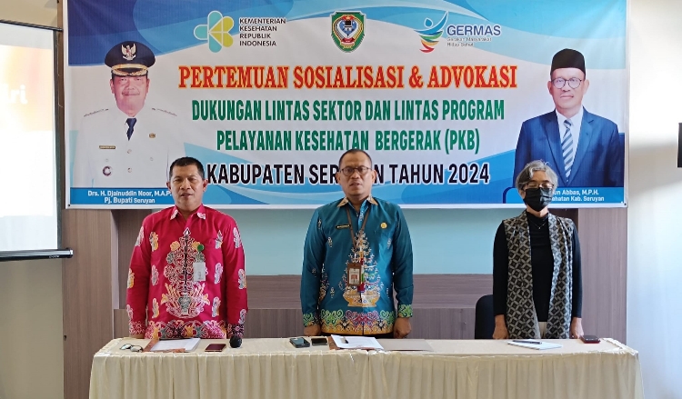 Pj Sekda Buka Sosialisasi dan Advokasi Pelayanan Kesehatan Bergerak di Kabupaten Seruyan