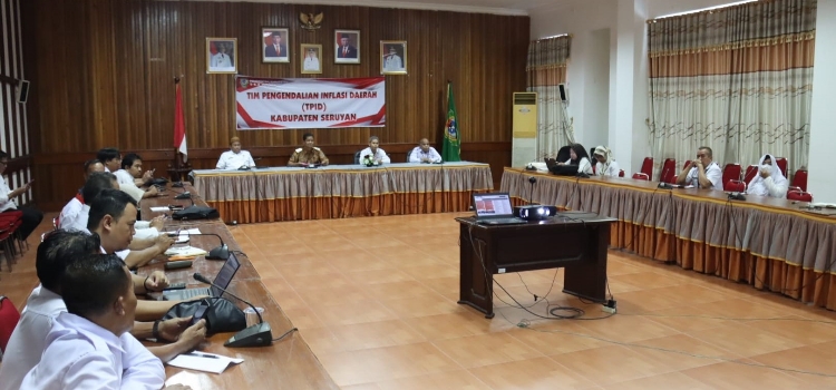 Pj Bupati Seruyan Ikuti  Rakornas Pengendalian Inflasi Melalui Zoom Meeting