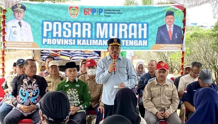 Masyarakat Mura Antusias Sambut Pasar Murah oleh Pemprov Kalteng