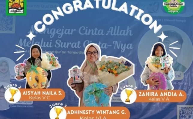 Siswi SD IT Arafah Sampit Borong Gelar Juara Lomba Rangking 1 Tarhib Ramadhan RBQ
