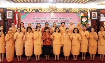 Sosialiasi dan pelatihan admin E Reporting Laporan Pelaksanaan Program Kerja (E Reporting LPPK) DWP Kabupaten Murung Raya, Jumat, 8 Maret 2024.