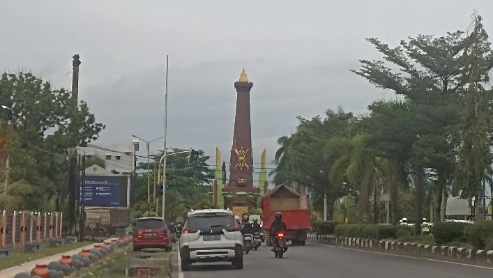 Suasana di Sampit, sesaat setelah getaran gempa, Jumat, 22 Maret 2024