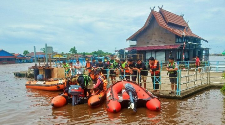 Tim SAR pencarian seorang siswa hilang di DAS Kahayan di tutup, Sabtu, 16 Maret 2024.