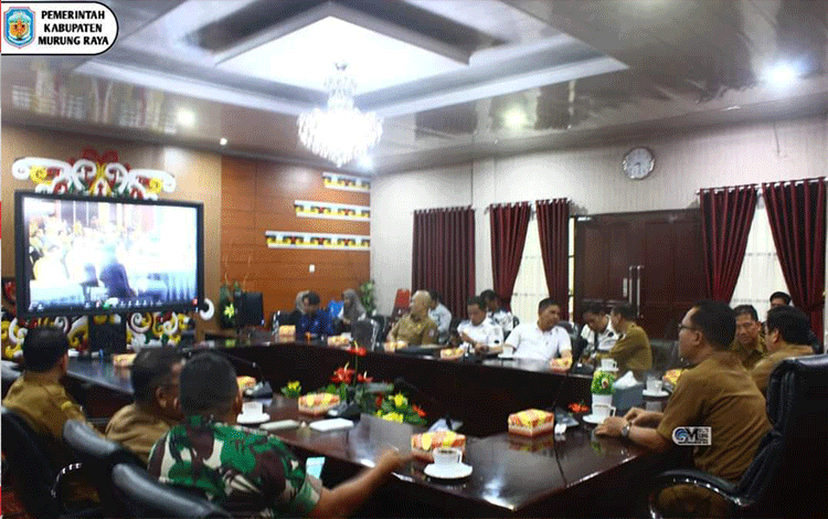 Pemkab Murung Raya Ikuti Rakor Stabilisasi Pangan