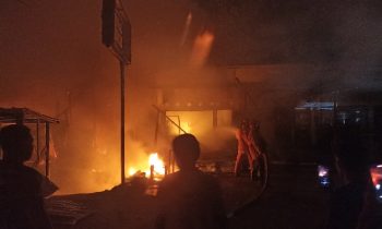 Warung soto, bengkel, dan ruko 3 pintu ludes terbakar di Jalan Jenderal Sudirman KM 4,5 Sampit, Kamis 14 Maret 2024