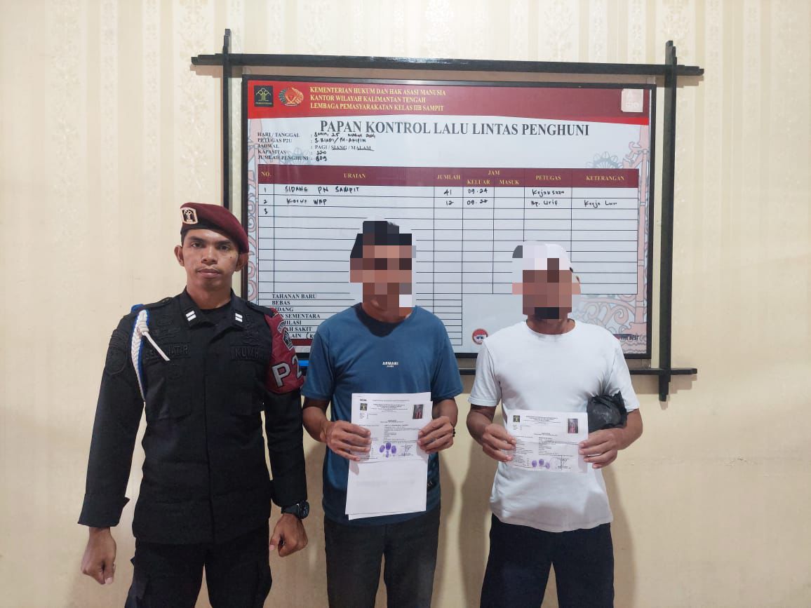 Dapat Remisi, Dua Warga Binaan Pemasyarakatan Dibebaskan