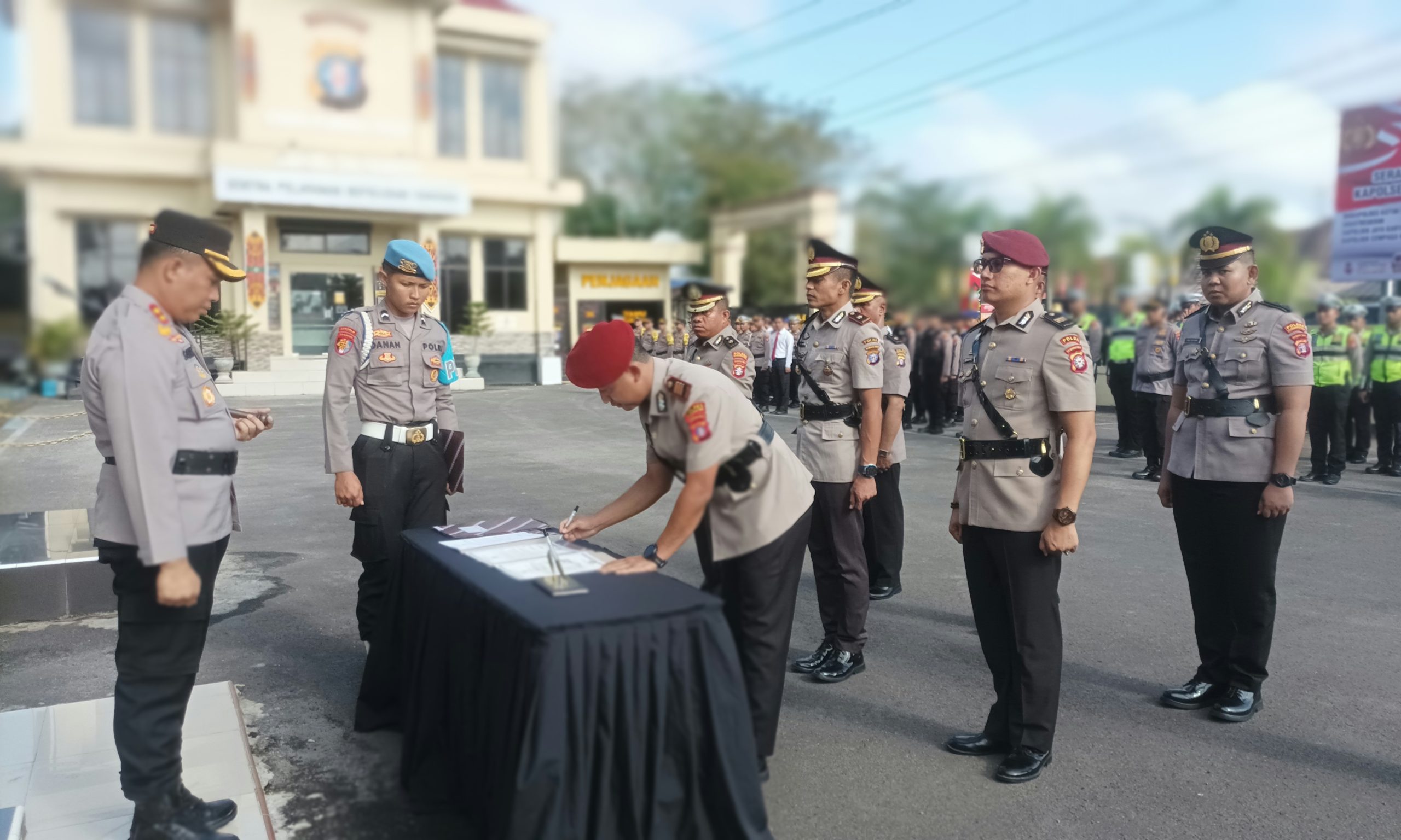 Polres Kotim Gelar Sertijab, Empat Perwira Bergeser