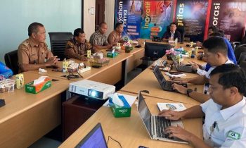 BPJS Kesehan Kotim bersama DPMD Kabupaten Kotim saat rapat, Senin,22 April 2024.