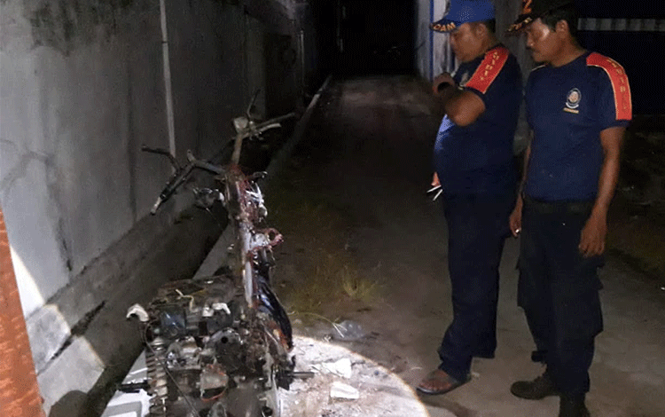 Astaga, Honda Vario Terbakar di Palangka Raya