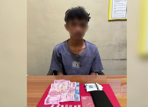 Pelaku L tersangka penyuplai narkoba bagi penjarah sawit diamankan Polres Kotim.