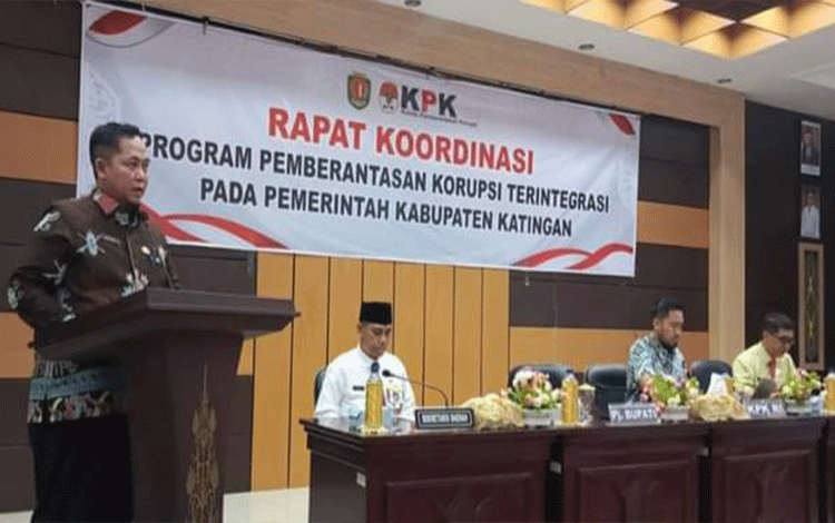 KPK Rakor di Katingan, Pj Bupati: Minimalkan Tindakan Korupsi
