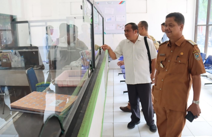 Pj Bupati Seruyan Sidak  ke Sejumlah Perangkat Daerah, Begini Hasilnya