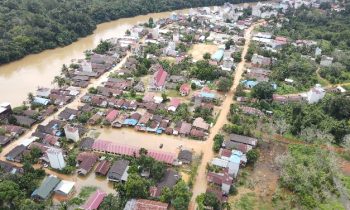 Banjir merendam 12 Desa dan 1 Kelurahan di Kecamatan Telaga Antang dan Mentaya Hulu, Kotim, Senin, 27 Mei 2024