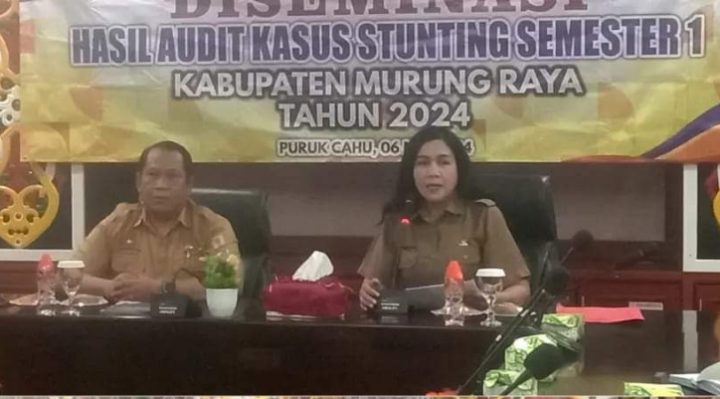 Diseminasi hasil audit kasus stunting Kabupaten Murung Raya semester I,2024, Senin, 6 Mei 2024