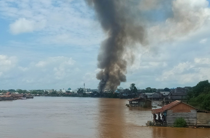 Kebakaran kembali Terjadi di Flamboyan Bawah Palangka Raya