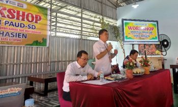 KKKS Hasien menggelar workshop transisi PAUD SD untuk penguatan perubahan pembelajaran yang menyenangkan, Rabu 15 Mei 2024