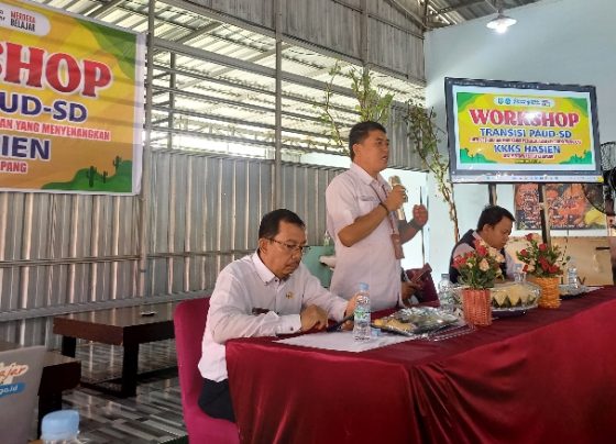 KKKS Hasien menggelar workshop transisi PAUD SD untuk penguatan perubahan pembelajaran yang menyenangkan, Rabu 15 Mei 2024