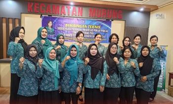 Kegiatan Sosialisasi Program Prioritas Pokja Pokja PKK di Kecamatan Murung, Senin, 6 Mei 2024.