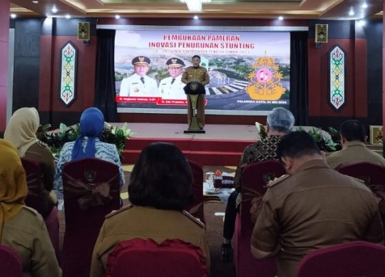 Pembukaan Pameran Inovasi Penurunan Stunting KabupatenKota se Kalteng di Kompleks Kantor Gubernur Kalteng, Selasa, 21 Mei 2024