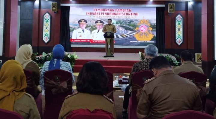 Pembukaan Pameran Inovasi Penurunan Stunting KabupatenKota se Kalteng di Kompleks Kantor Gubernur Kalteng, Selasa, 21 Mei 2024