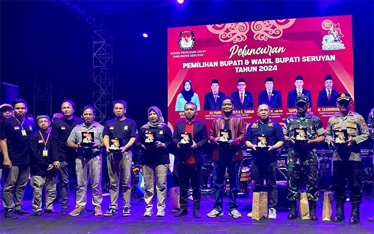 Pj Bupati Hadiri Launching Pemilihan Bupati dan Wakil Bupati Seruyan Tahun 2024