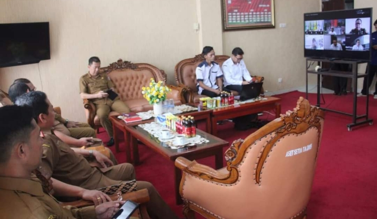 Pemkab Mura Ikuti Rakor Pengendalian Inflasi Bersama Mendagri