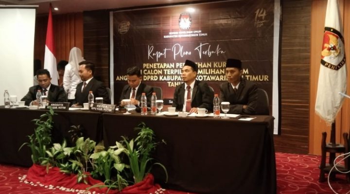 Rapat Pleno KPU Kotim di Aquarious Boutique Hotel Sampit, Kamis 2 Mei 2024