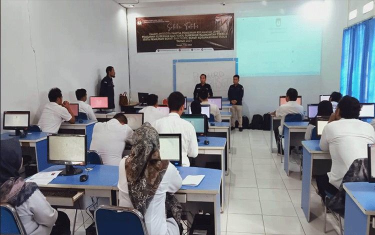 156 Peserta Seleksi PPK Pilkada Kotim Ikuti Tes Tertulis Berbasis CAT