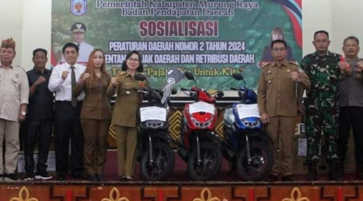 Sosialisasi Perda Nomor 2 Tahun 2024 tentang pajak Daerah dan Retribusi Daerah sekaligus Pengundian hadiah PBB P2, Senin, 6 Mei 2024