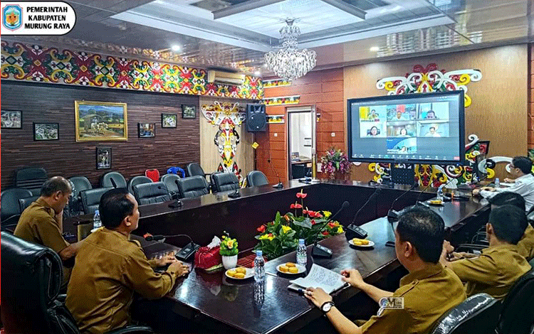 Asisten III Setda Mura Ikuti Rakor Pengendalian Inflasi Bersama Kemendagri