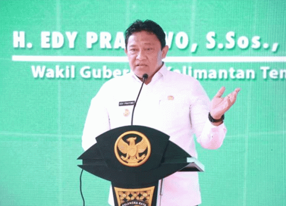 Wakil Gubernur Kalteng H Edy Pratowo menyampaikan sambutannya, Rabu, 23 Mei 2024.