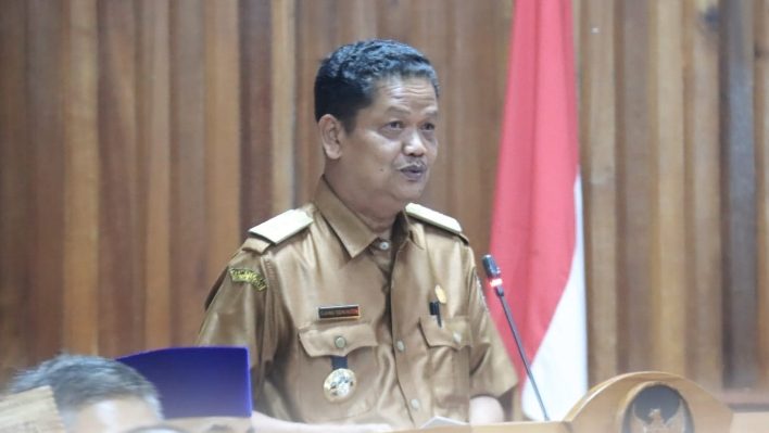 pj Bupati Seruyan Djainuddin Noor saat membuka Pendampingan Penguatan Penyelenggaraan Sistem Pengendalian Intern Pemerintah (SPIP) Terintegrasi