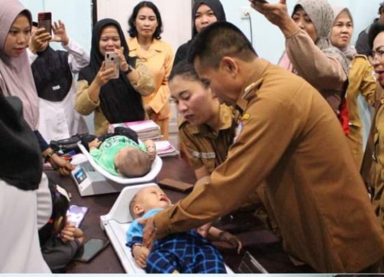 Intervensi Serentak Pencegahan Stunting yang bertempat di Aula Sekretariat TP PKK Murung Raya, Senin, 10 Juni 2024