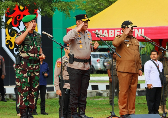 3.800 Personel Gabungan Amankan Agenda Kunjungan Jokowi di Kalteng