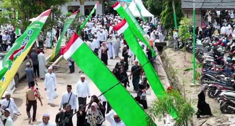 Ribuan Jemaah Hadiri Haul Pendiri Ponpes Darul Amin Sampit KH Muhammad Abrar Dahlan