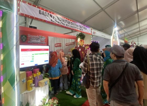 Pengujung Sampit Expo memadati area Stand Bappeda Kotim, Sabtu, 15 Juni 2024