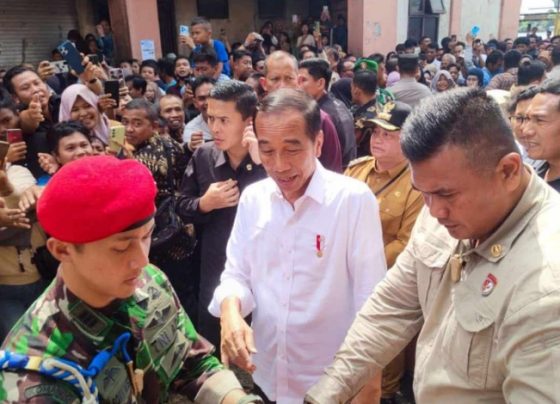 Presiden RI Joko Widodo saat ke PPM didampingi Bupati Kotim Halikinnor, Rabu, 26 Juni 2024.
