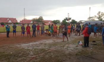 Suasana pertandingan cabor atletik putra pada O2SN tingkat Kabupaten Kotim 2024