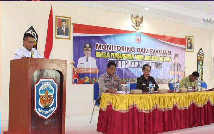 Pj Bupati Murung Raya Monev Kinerja Pembangunan di Laung Tuhup