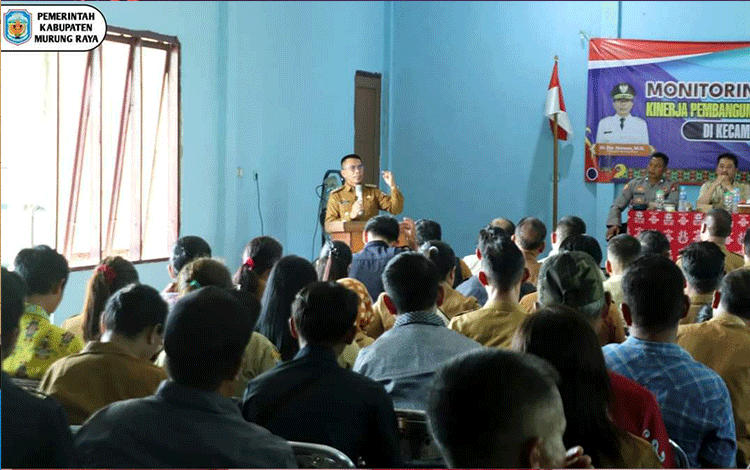 Pj Bupati Murung Raya Monev Kinerja Pembangunan di Sumber Barito dan Permata Intan
