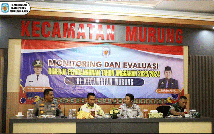 Pj Bupati Murung Raya Monev Kinerja Pembangunan di Kecamatan Murung