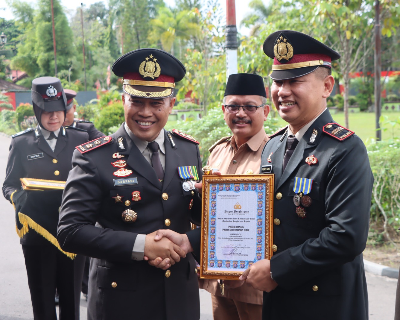 Tiga Polsek di Kota Sampit Raih Penghargaan Kantor Terbersih di Jajaran Polres Kotim